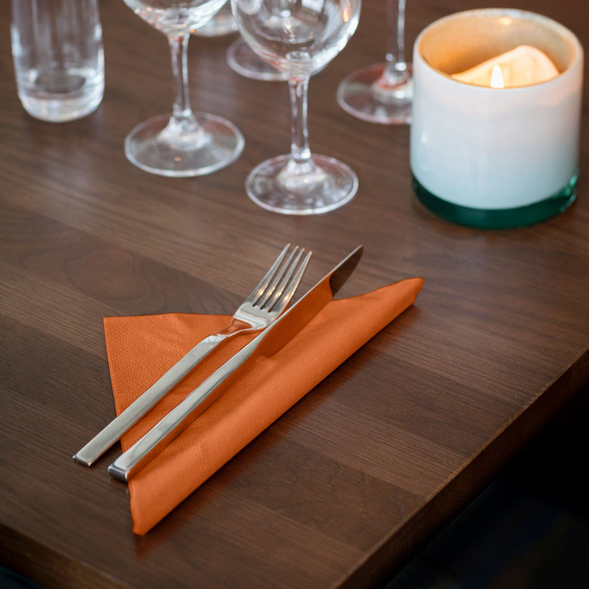 Tork narancssárga Lunch szalvéta – 477843