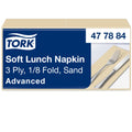 Tork Soft csontszínű Lunch szalvéta, 1/8 hajtogatás