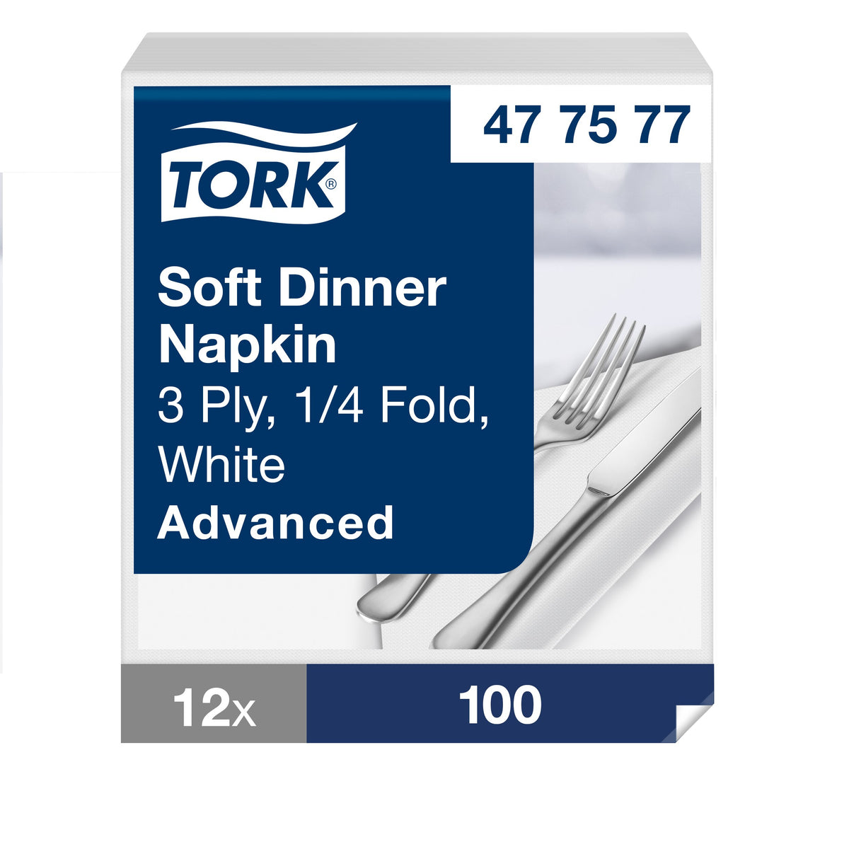 Tork Soft fehér Dinner szalvéta – 477577