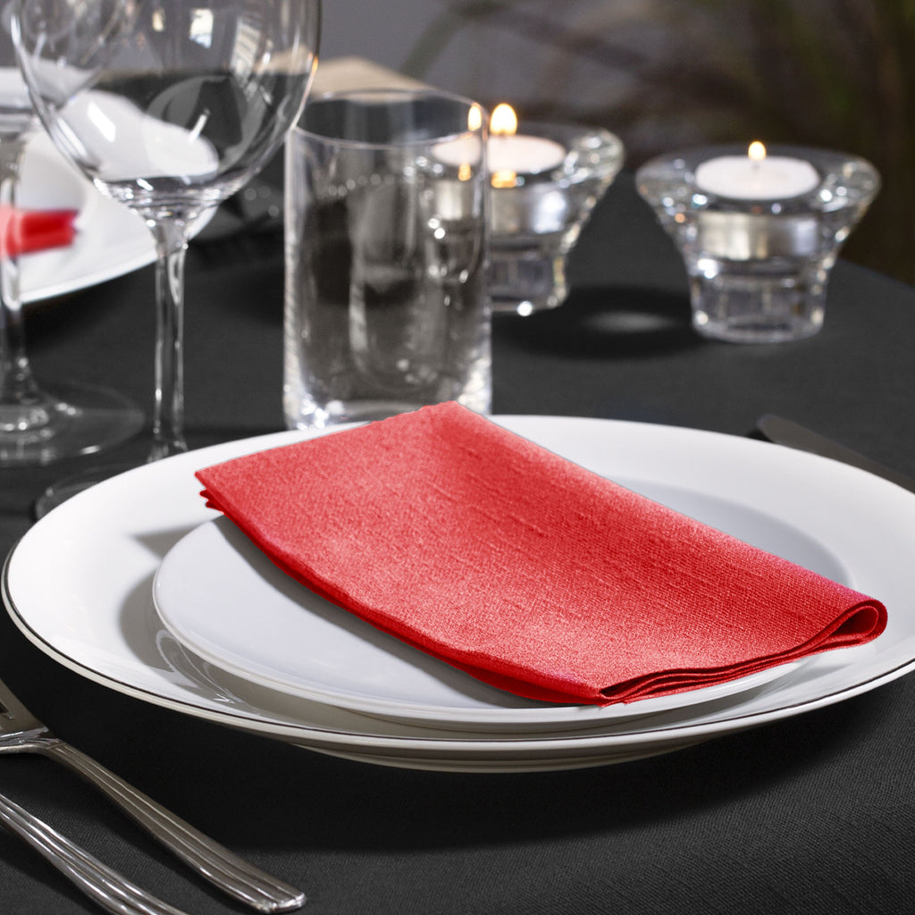 Tork Soft piros Dinner szalvéta, 1/8 hajtogatás – 477620