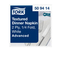 Tork Texturált Dinner szalvéta, fehér
