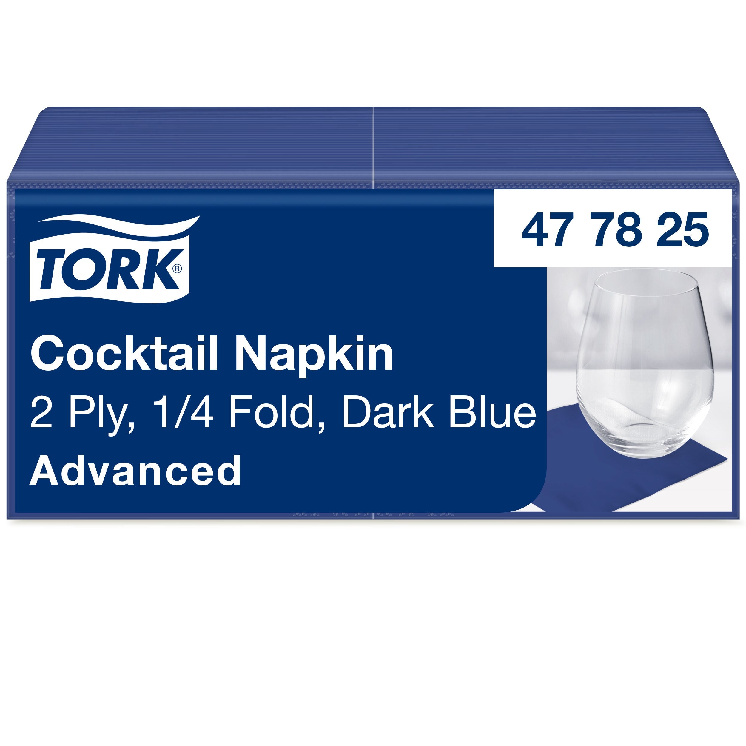 Tork sötétkék koktélszalvéta