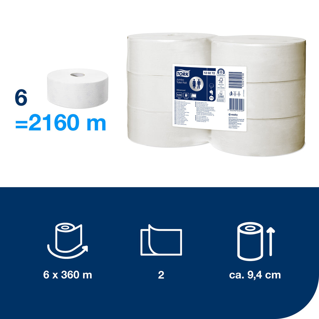 Tork Advanced Jumbo toalettpapír – 120272