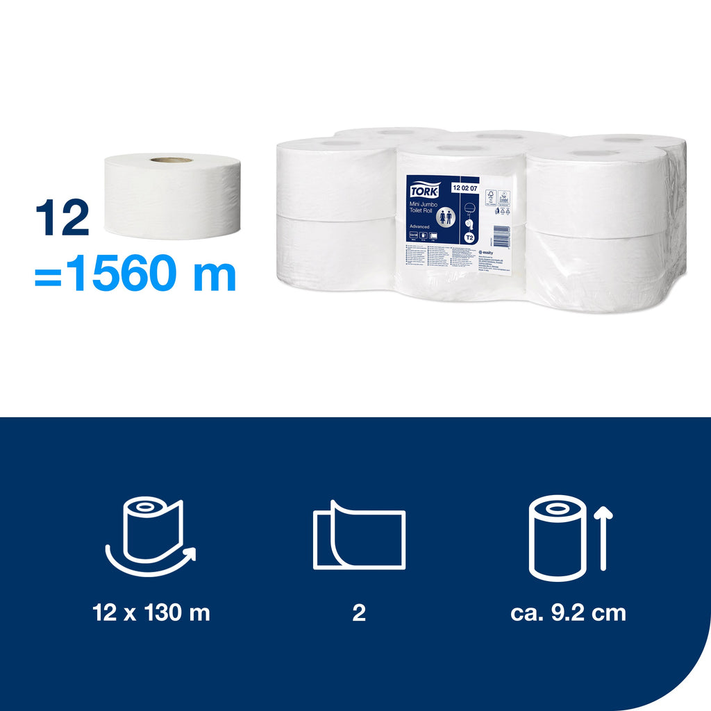 Tork Advanced Mini Jumbo toalettpapír – 120207