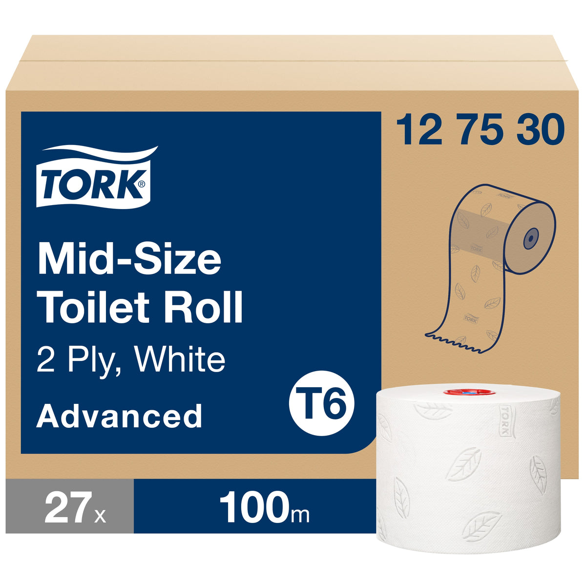 Tork Mid-size toalettpapír – 127530