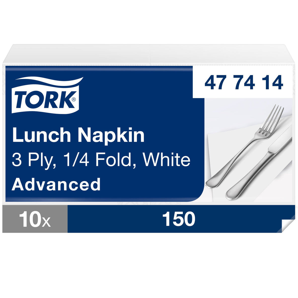Tork Soft fehér Lunch szalvéta – 477414