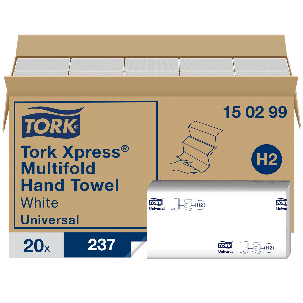 Tork Xpress® Multifold kéztörlő – 150299