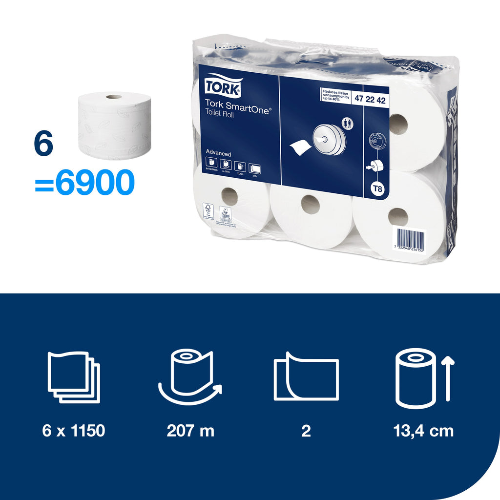 Tork SmartOne® toalettpapír – 472242