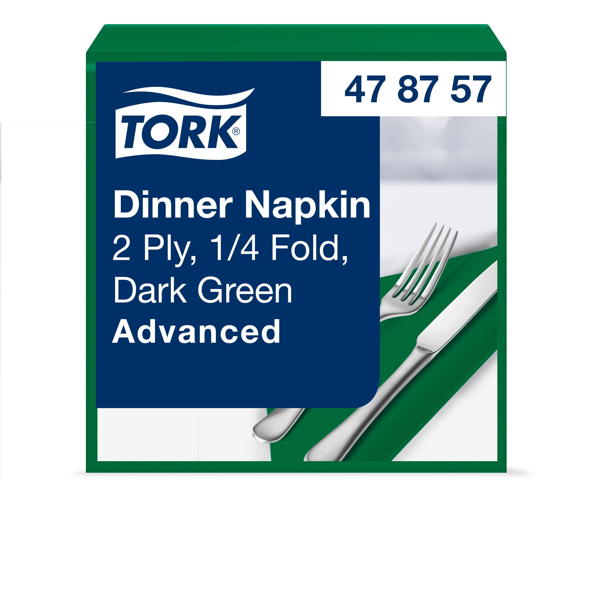 Tork sötétzöld Dinner szalvéta
