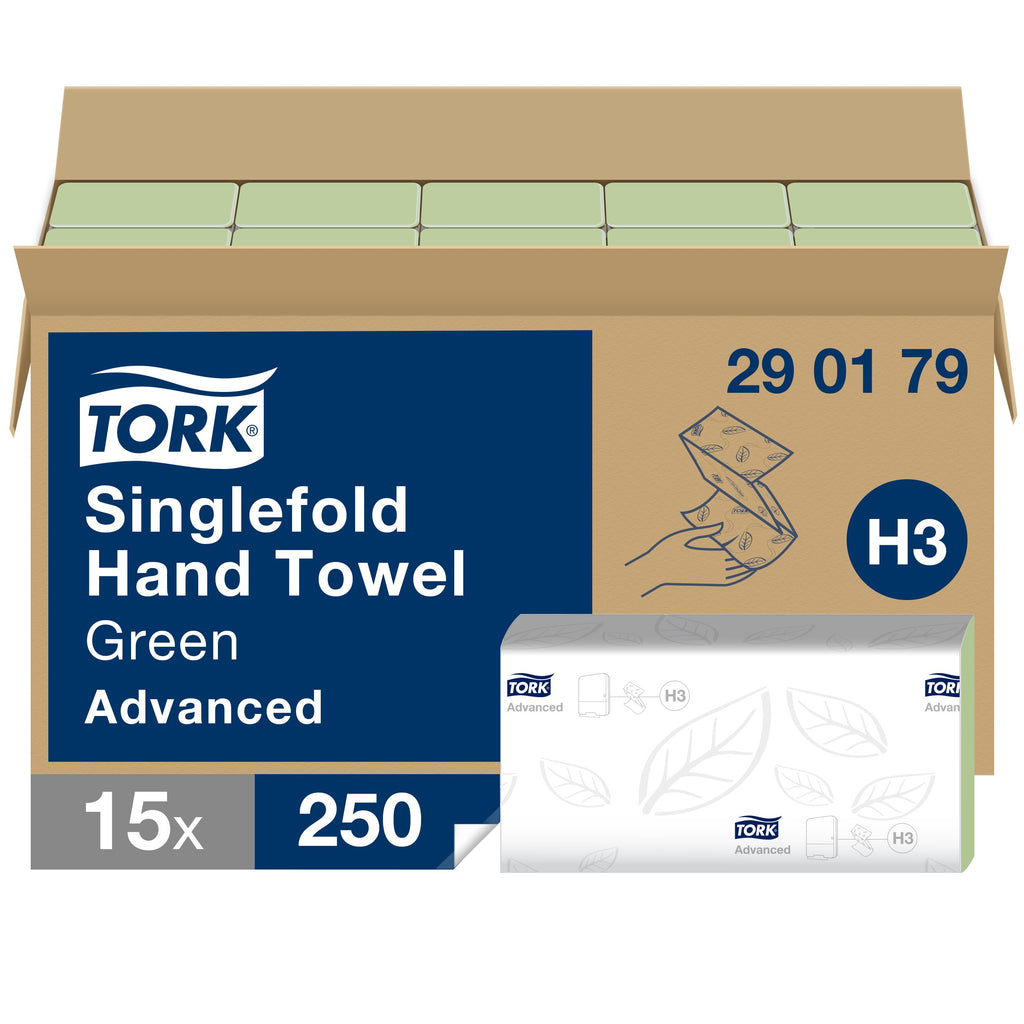 Tork zöld Singlefold kéztörlő – 290179