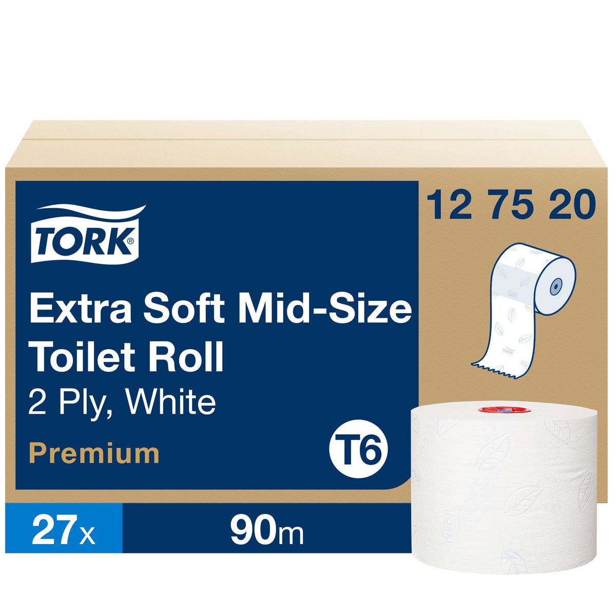 Tork Soft Mid-size toalettpapír – 127520