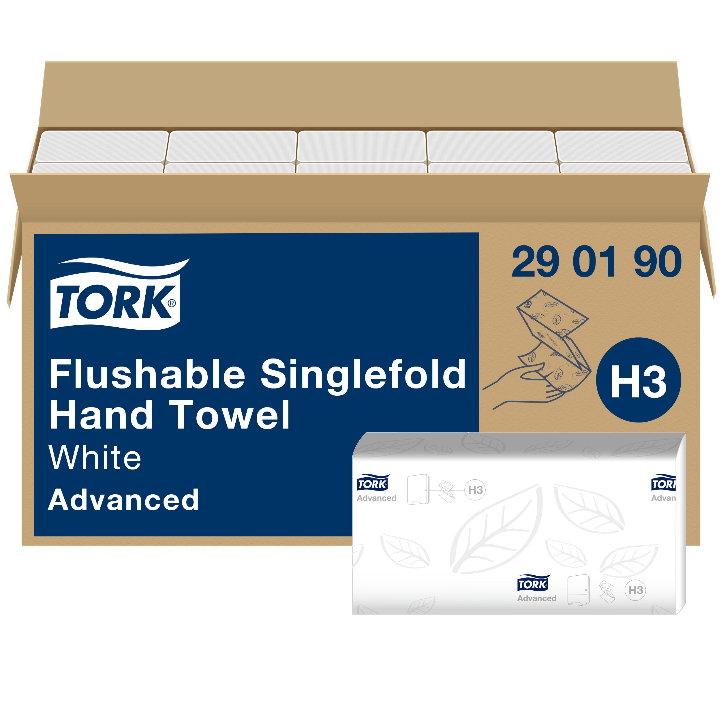 Tork toalettbe dobható Singlefold kéztörlő