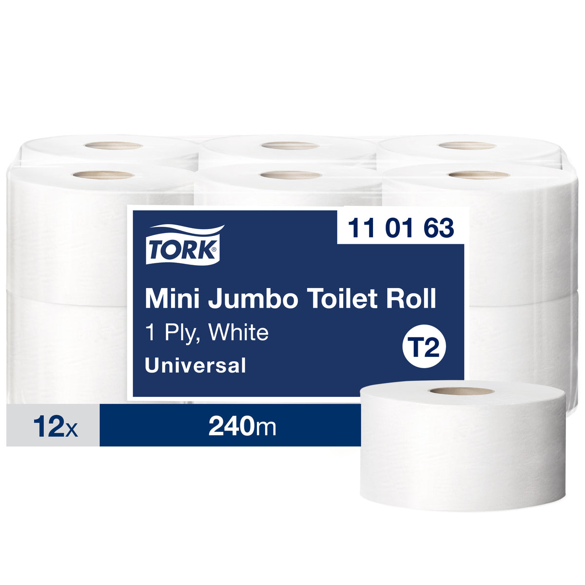 Tork Mini Jumbo toalettpapír – 1 rétegű – 110163