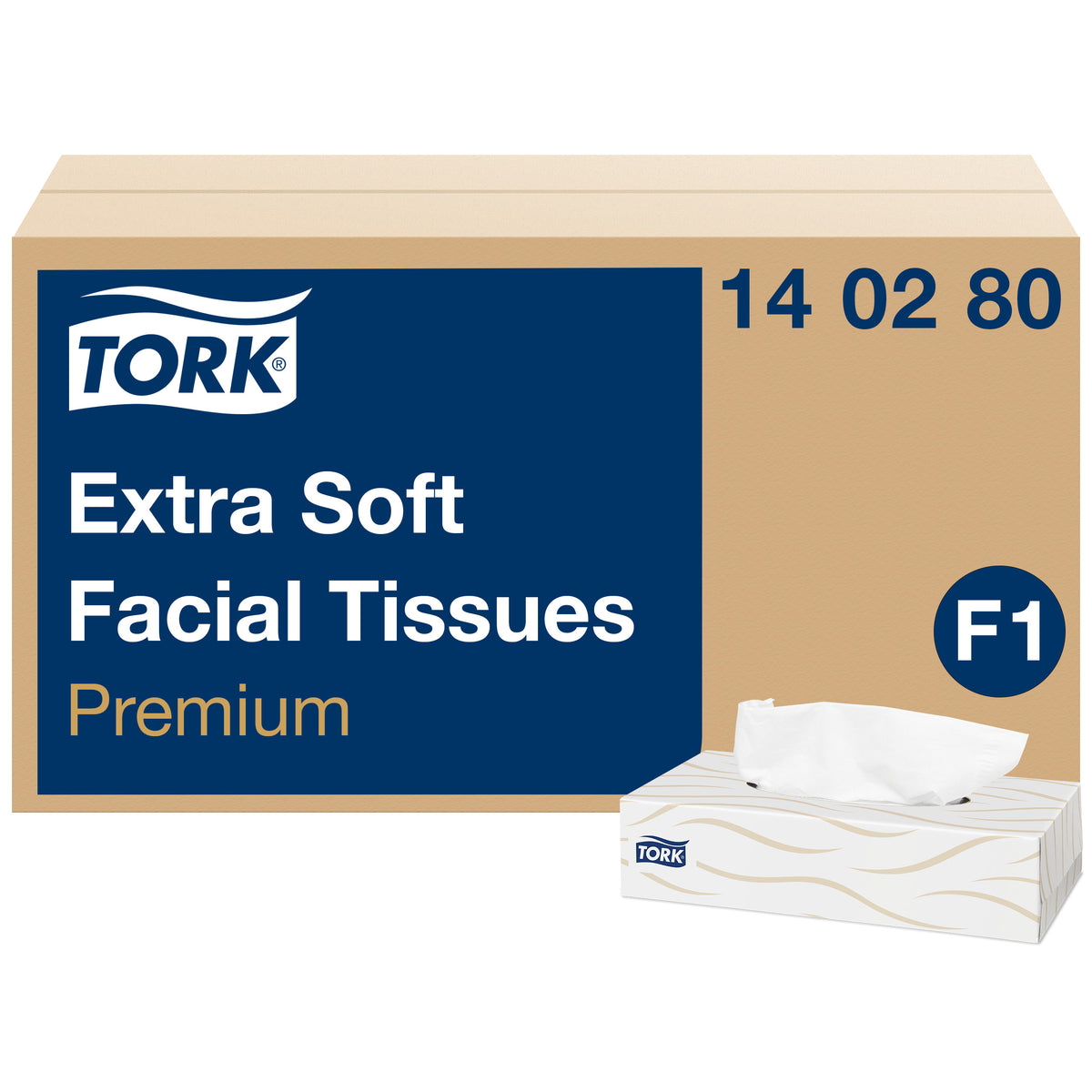 Tork Extra Soft kozmetikai kendő – dobozos papír zsebkendő – 140280
