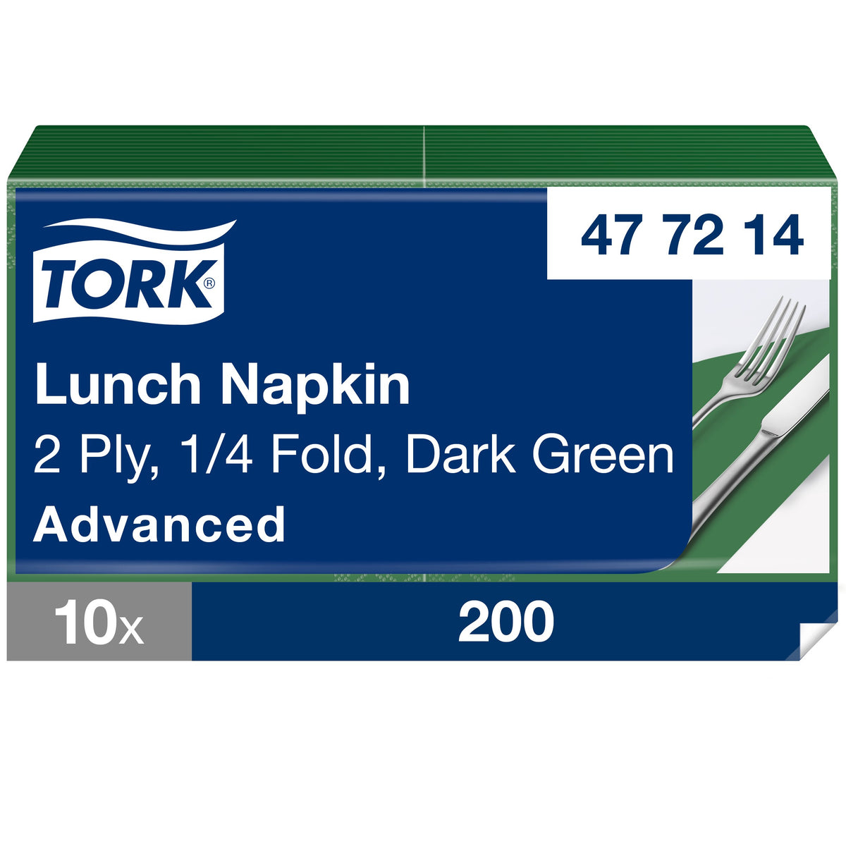 Tork sötétzöld Lunch szalvéta – 477214