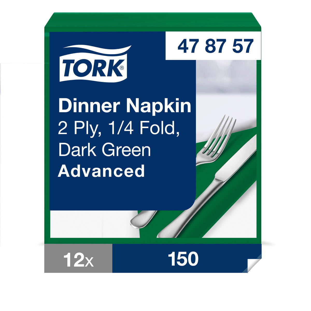 Tork sötétzöld Dinner szalvéta – 478757