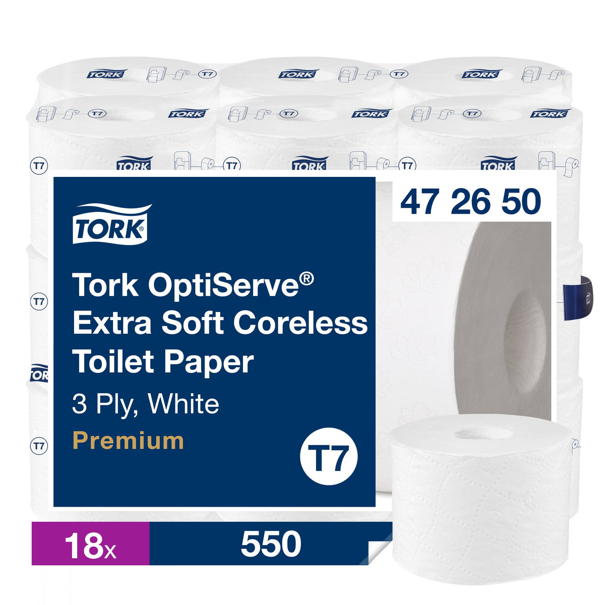 Tork OptiServe® Extra Soft belsőmag nélküli toalettpapír – 472650