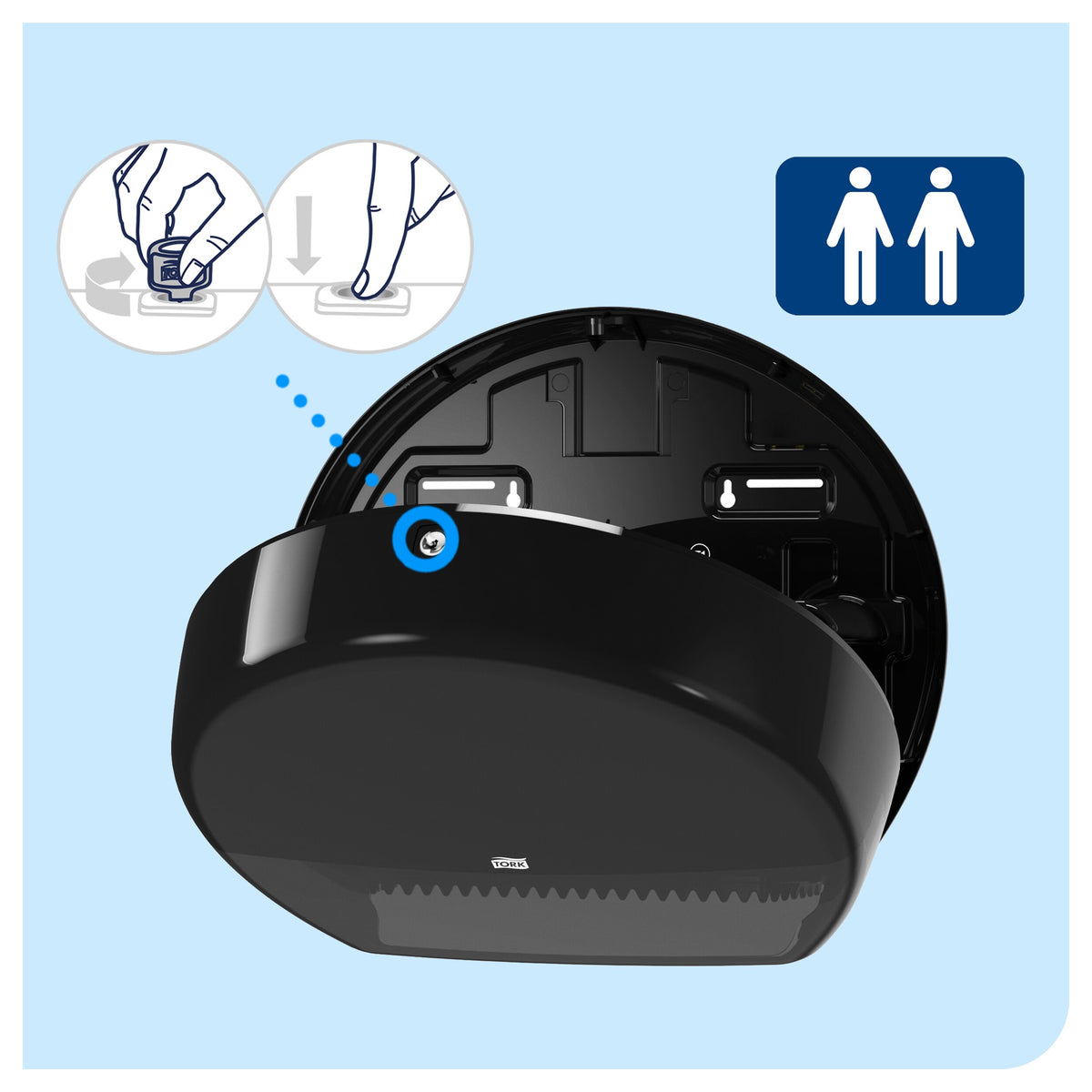 Tork Mini Jumbo toalettpapír adagoló – 555008
