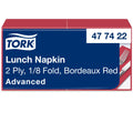 Tork bordó Lunch szalvéta, 1/8 hajtogatás