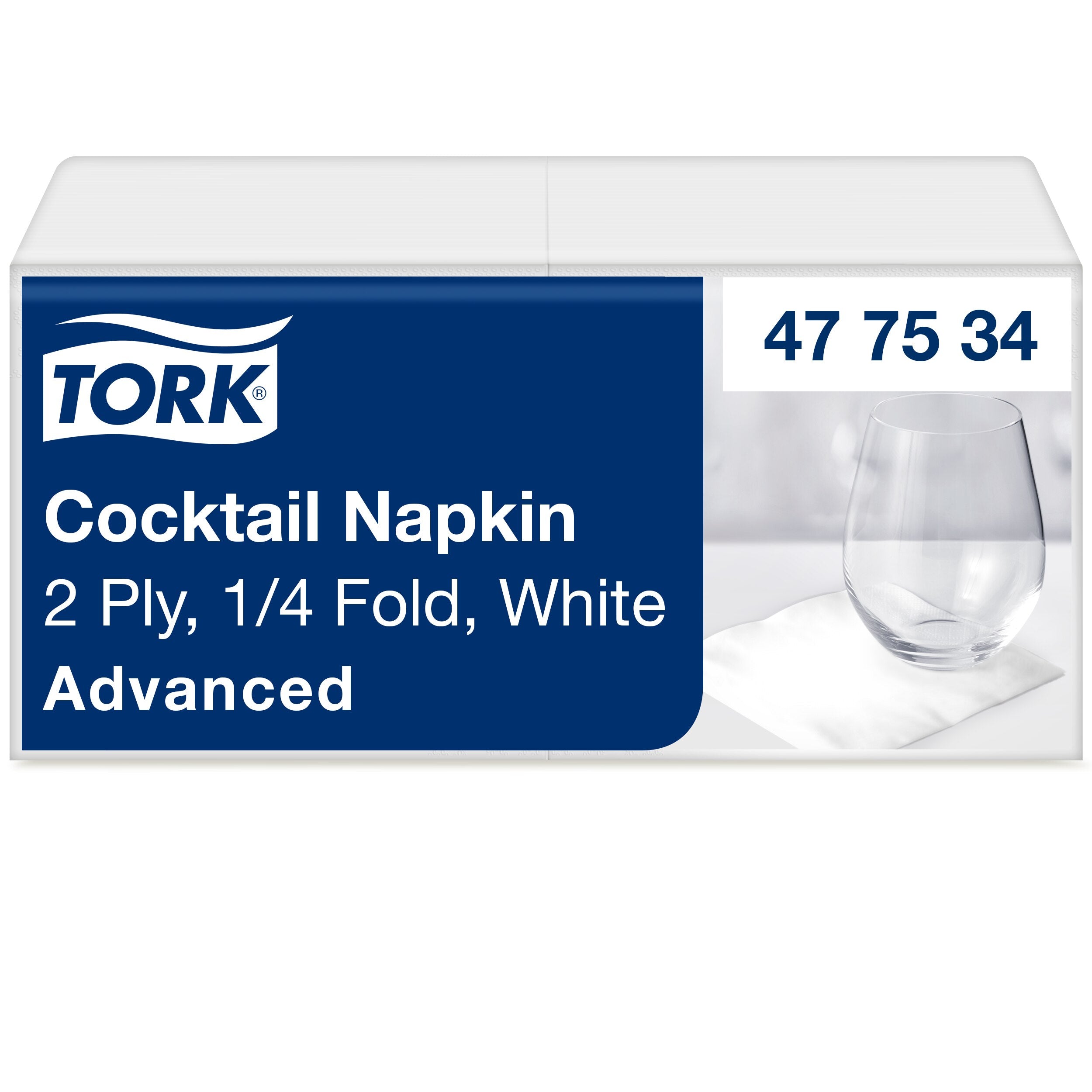 Tork fehér koktélszalvéta