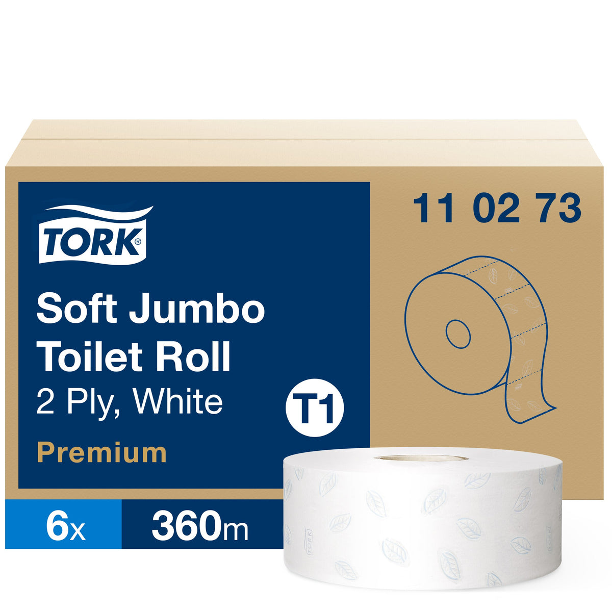 Tork Soft Jumbo toalettpapír, Premium – 110273