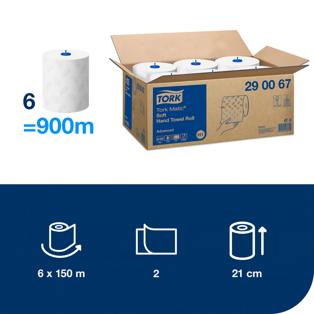Tork Matic® Soft tekercses kéztörlő – 290067