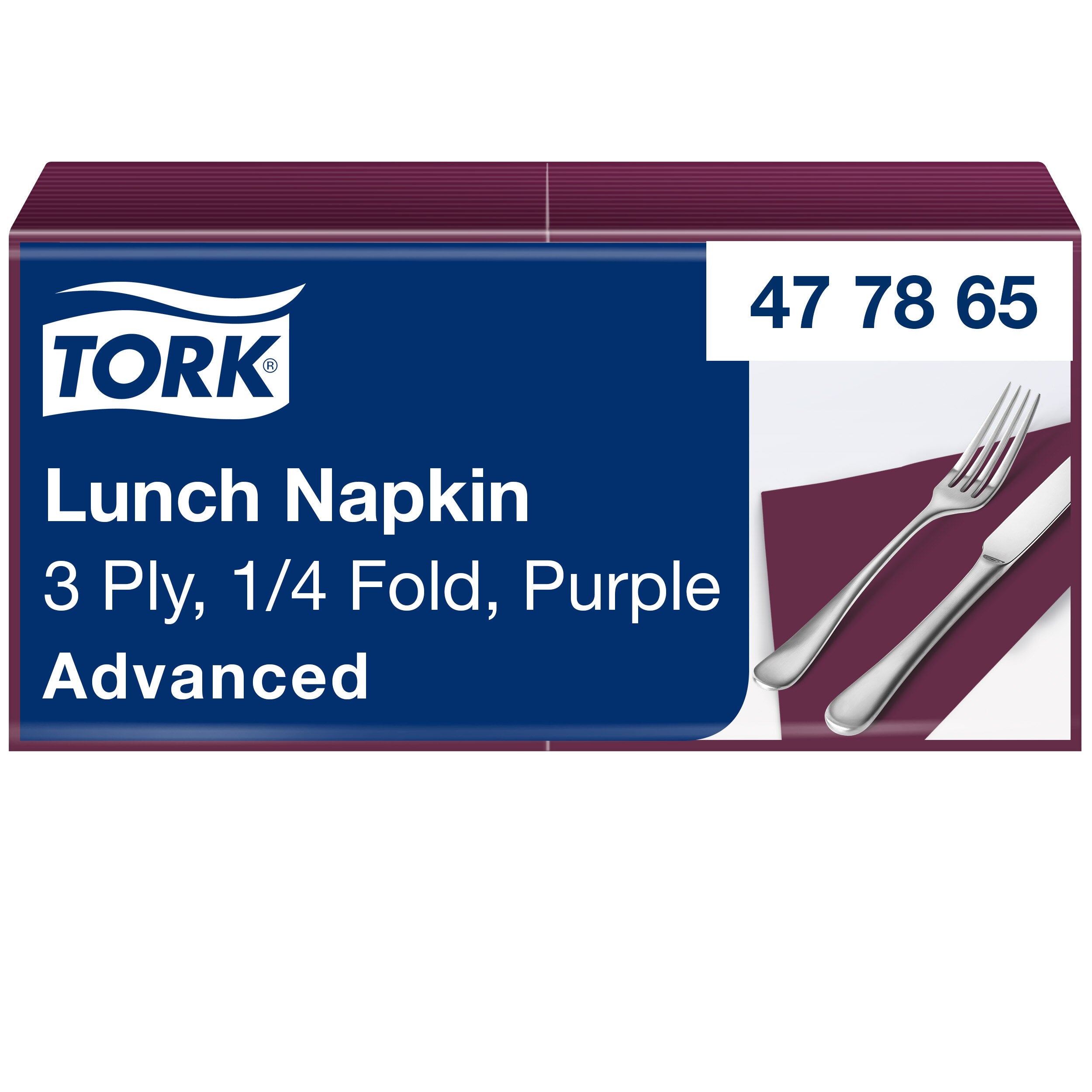 Tork Soft bíbor Lunch szalvéta