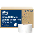 Tork Extra Soft Mini Jumbo fehér toalettpapír, 3 rétegű