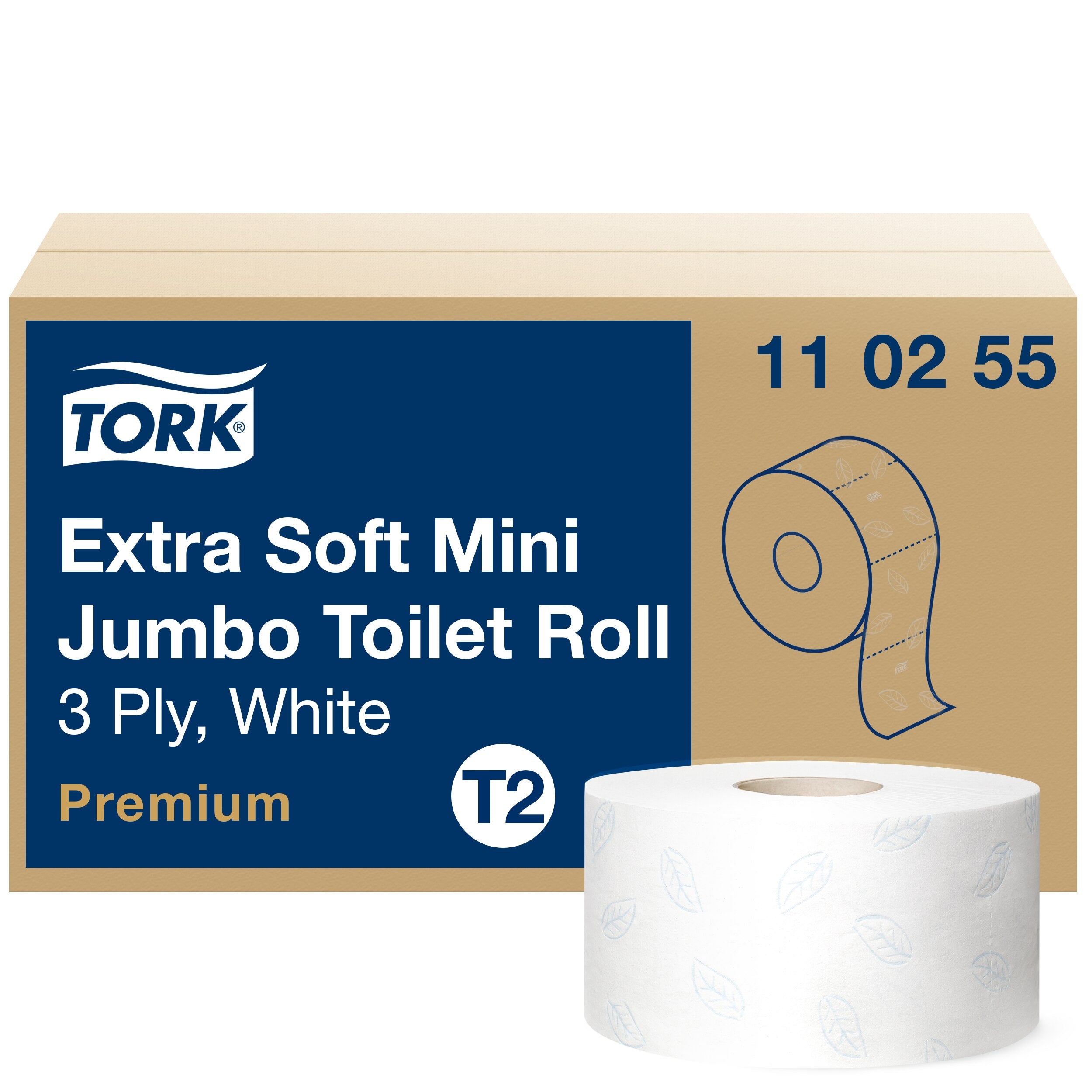 Tork Extra Soft Mini Jumbo fehér toalettpapír, 3 rétegű