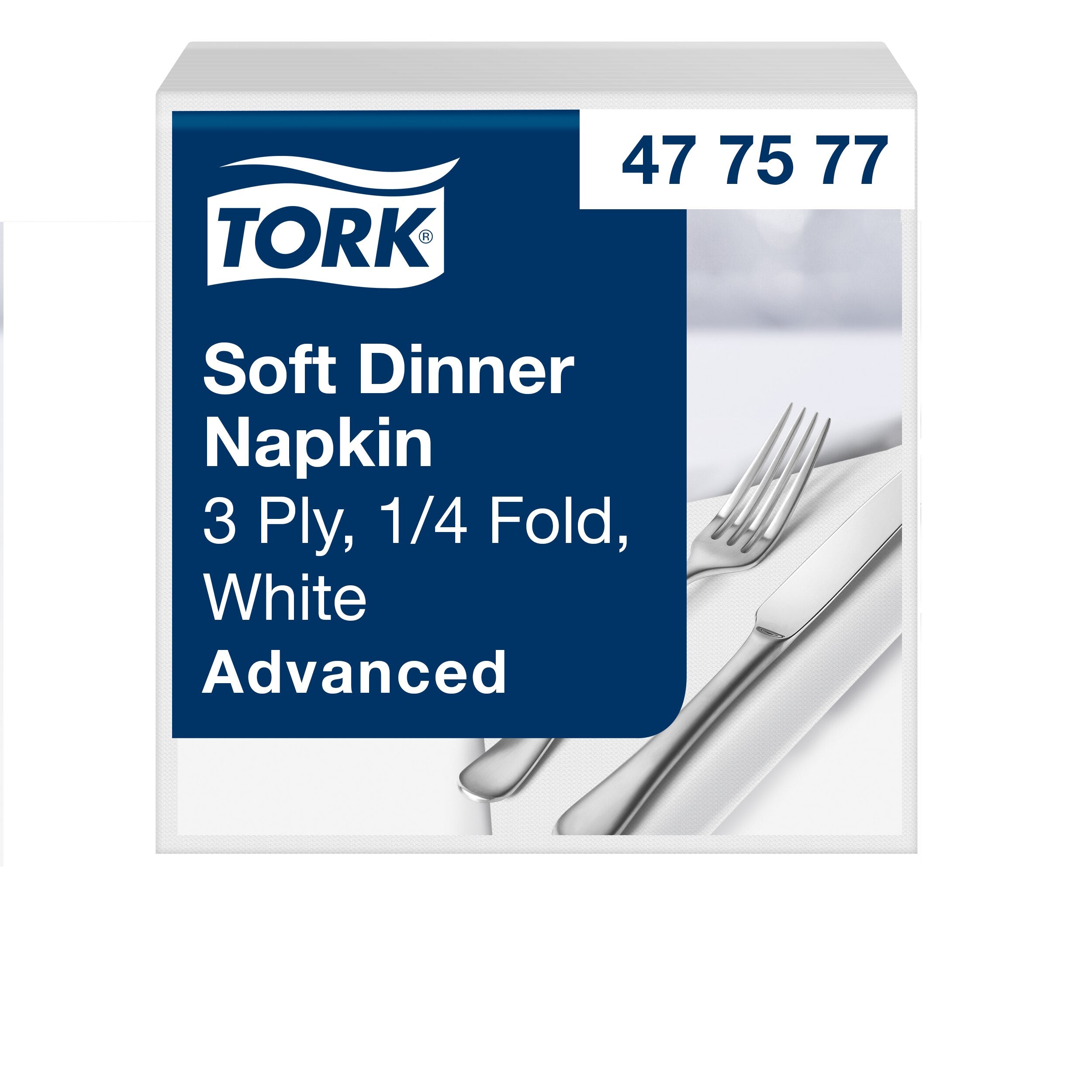 Tork Soft fehér Dinner szalvéta