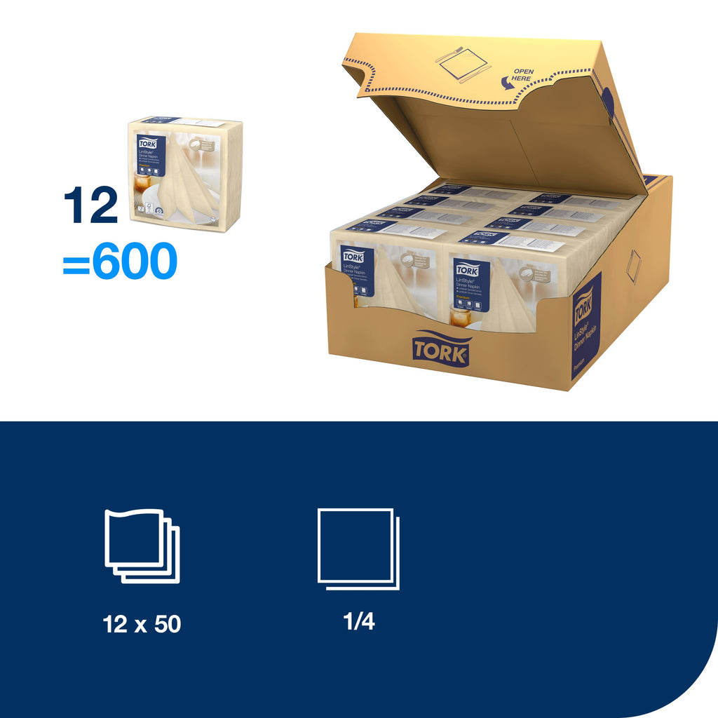 Tork LinStyle® krémszínű Dinner szalvéta – 478713