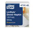 Tork LinStyle® fehér Dinner szalvéta, 1/8 hajtogatás