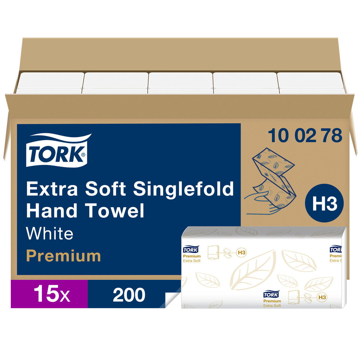 Tork Extra Soft Singlefold kéztörlő – 100278