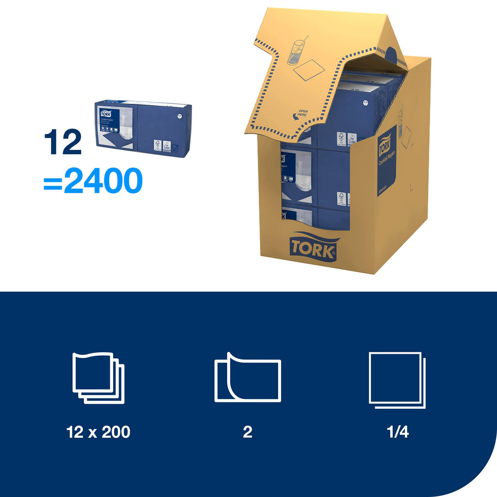 Tork sötétkék koktélszalvéta – 477825