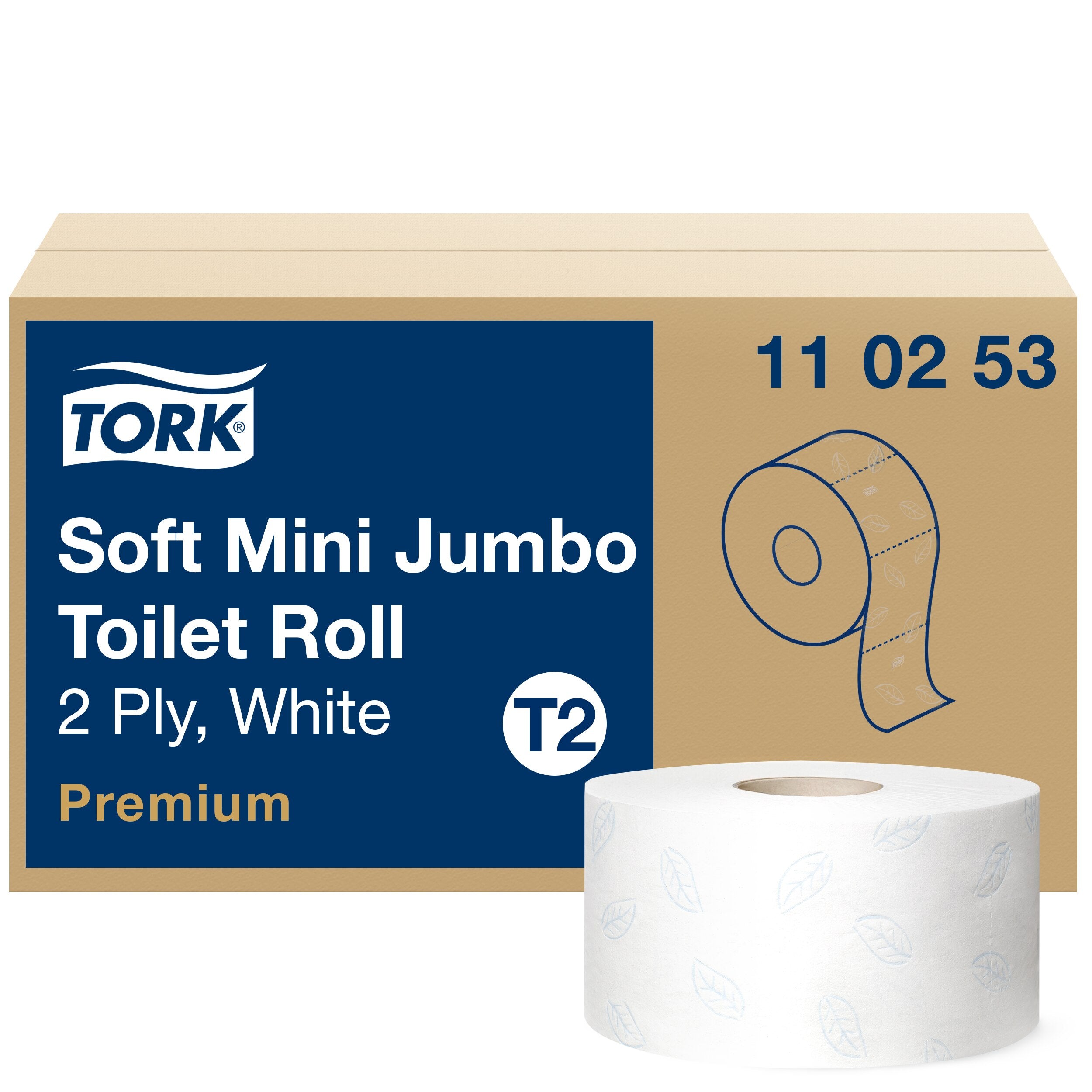 Tork Soft Mini Jumbo toalettpapír, Premium